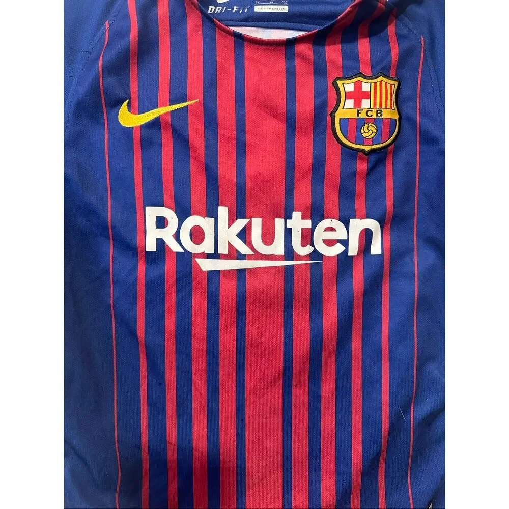 Nike FC Barcelona Lionel Messi #10 Home Jersey Kids Size 24 Dri-FIT 2017 2018